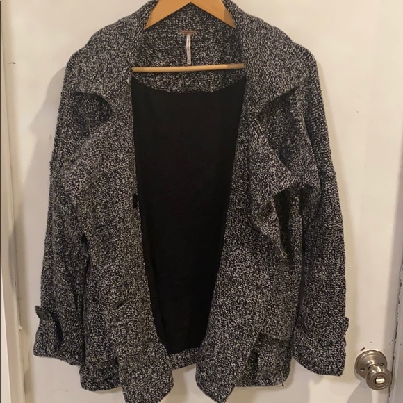 Free People amazing wool pea coat, M - Picture 7 of 8